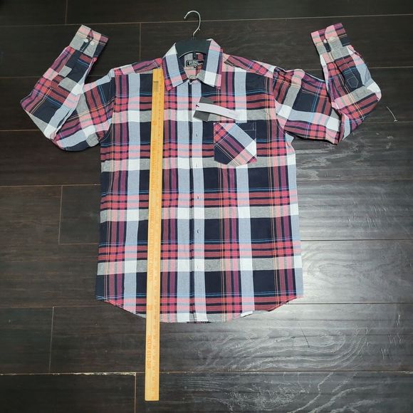 NWT Living Concepts Man Shirt Mens M Plaid Long Sleeve Button Up Academi… - Picture 4 of 10